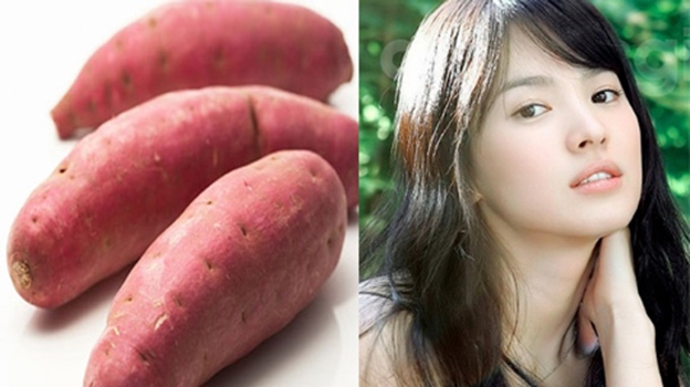 Bí quyết làm đẹp từ củ khoai lang