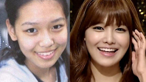 Sooyoung gọt mặt Sooyoung gọt mặt