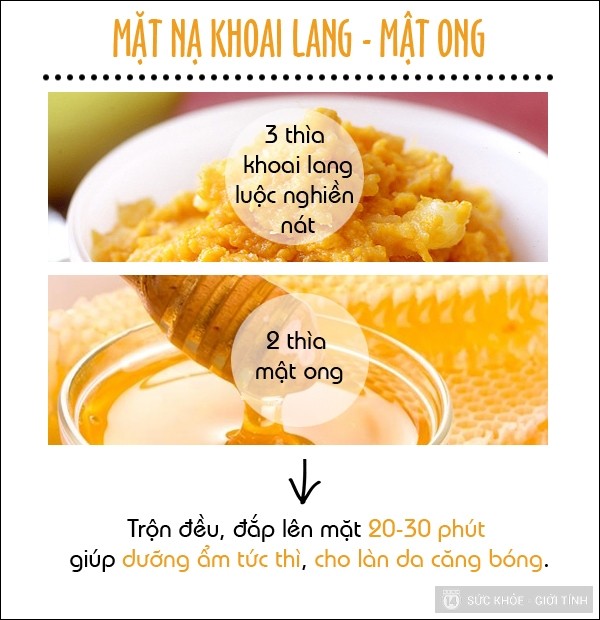 Khám phá bí quyết làm đẹp da từ khoai lang Khám phá bí quyết làm đẹp da từ khoai lang