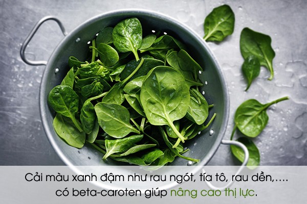 Các loại thực phẩm bổ mắt bạn nên biết