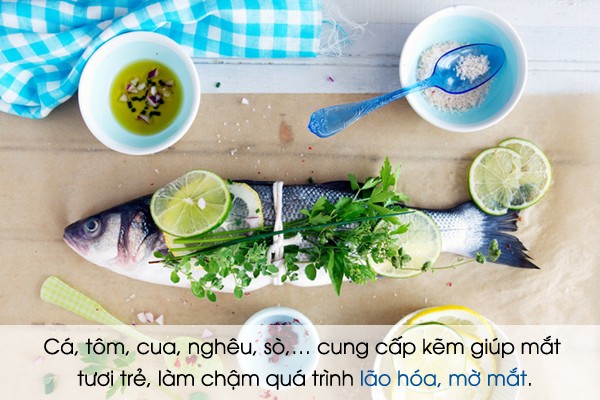 Các loại thực phẩm bổ mắt bạn nên biết