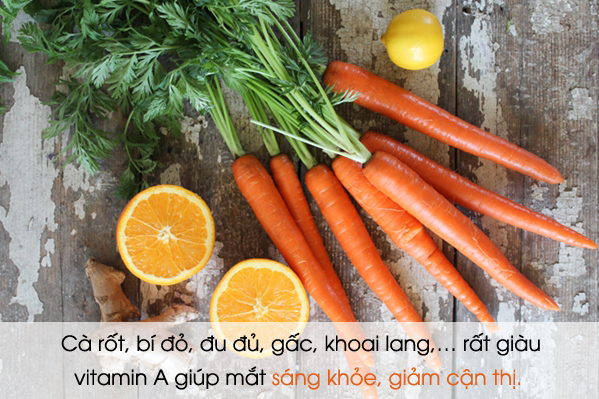 Các loại thực phẩm bổ mắt bạn nên biết