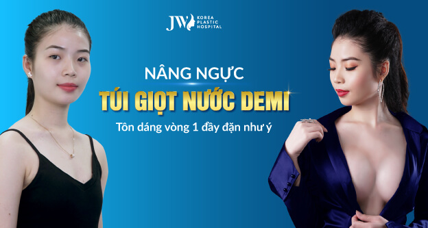 nâng ngực túi giọt nước demi