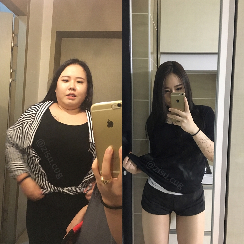 Ji Su, 21 tuổi, đến từ Daejeon trở thành cái tên rất hot trên mạng xã hội xứ Hàn gần đây sau khi chia sẻ câu chuyện giảm cân ngoạn mục của cô.