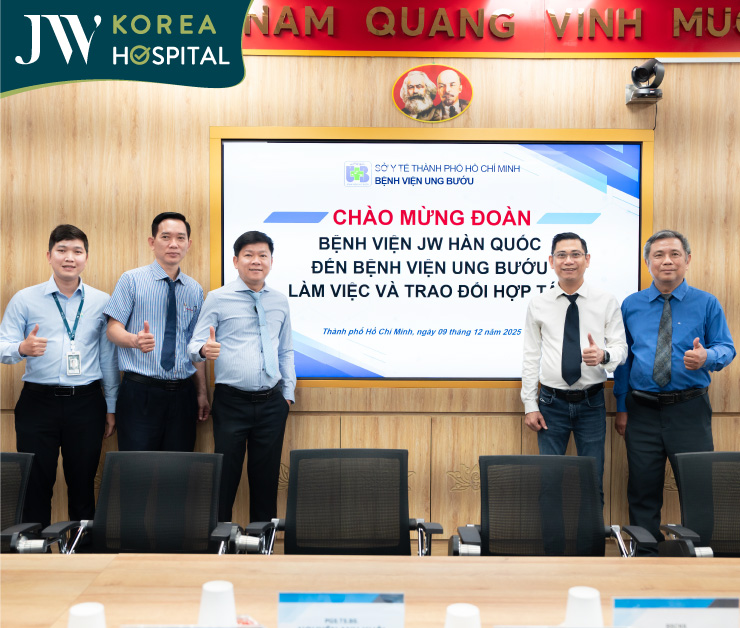 Bệnh viện JW Hàn Quốc chính thức kí kết hợp tác với bệnh viện Ung bướu TP.HCM để nâng cao điều trị u bướu