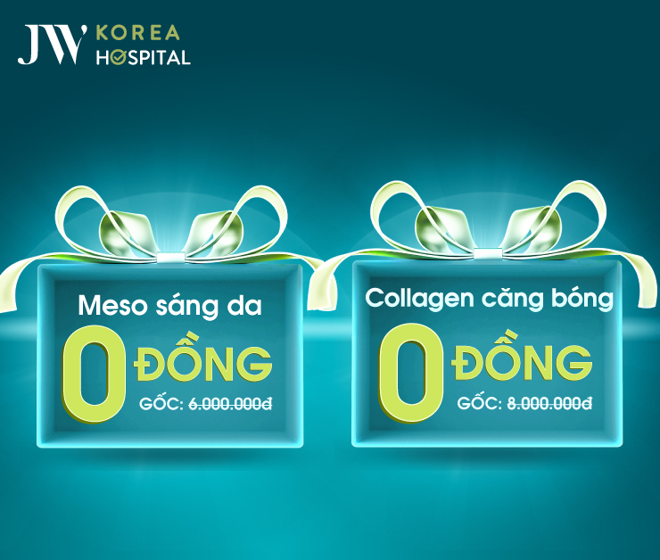 Bệnh viện JW tặng 5 suất 0 đồng Meso sáng da và Collagen căng bóng