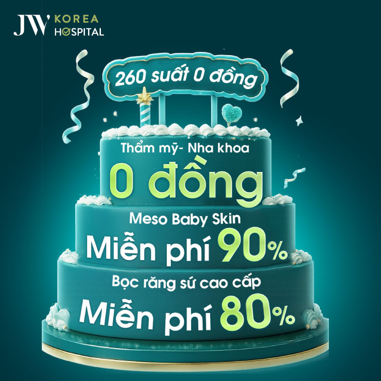 Bệnh viện JW mang đến nhiều ưu đãi hấp dẫn nhân dịp sinh nhật 26 năm